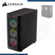 CASE CORSAIR 480T AIRFLOW RGB BLACK SIN FUENTE VIDRIO TEMPLADO USB 3.2 (PN:CC-9011272-WW)