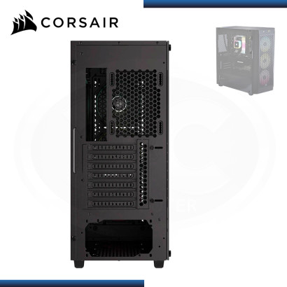 CASE CORSAIR 480T AIRFLOW RGB BLACK SIN FUENTE VIDRIO TEMPLADO USB 3.2 (PN:CC-9011272-WW)