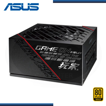 FUENTE ASUS ROG STRIX 750W BLACK 80 PLUS GOLD MODULAR (PN:90YE00A0-BMAA00)