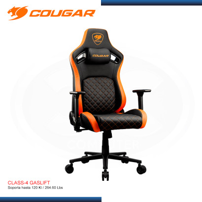 SILLA COUGAR DEFENSOR BLACK ORANGE (PN:3MDFLORB.0001)