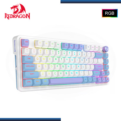 TECLADO REDRAGON UCAL MAX RGB 75% INGLES MECANICO USB-C/BLUETOOTH/WIRELESS (PN:K673WBP-RGB-MAX)