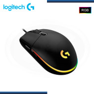 MOUSE LOGITECH G G203 BLACK RGB LIGHTSYNC 8000 DPI CONEXIÓN WIRED USB (PN:910-005790)