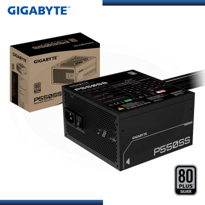 FUENTE GIGABYTE P550SS 550W BLACK 80 PLUS SILVER (PN:GP-P550SS)
