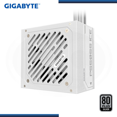 FUENTE GIGABYTE P550SS ICE 550W WHITE 80 PLUS SILVER (PN:GP-P550SS ICE)