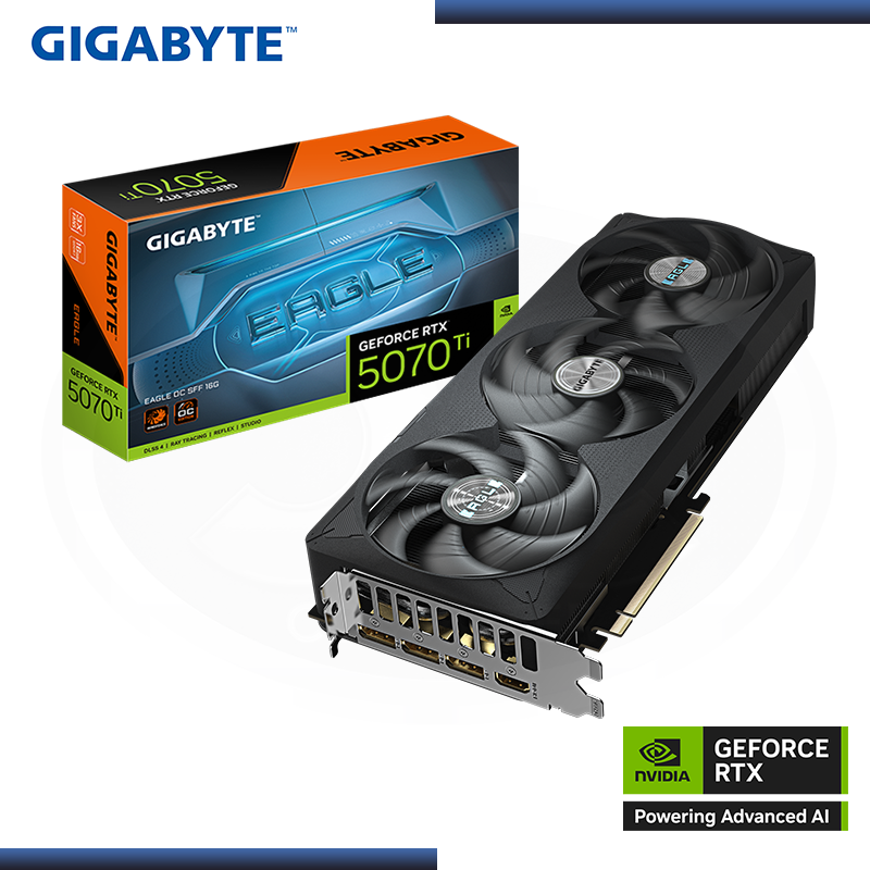 GIGABYTE GEFORCE RTX 5070Ti 16GB GDDR7 256BITS EAGLE OC SFF (PN:GV-N507TEAGLE OC-16GD)
