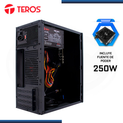 CASE TEROS TE-1034S BLACK CON FUENTE 250W USB 3.0/USB 2.0