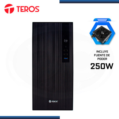 CASE TEROS TE-1034S BLACK CON FUENTE 250W USB 3.0/USB 2.0