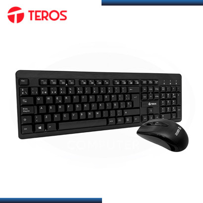 KIT TEROS TE-4061N BLACK WIRELESS TECLADO MULTIMEDIA + MOUSE OPTICO