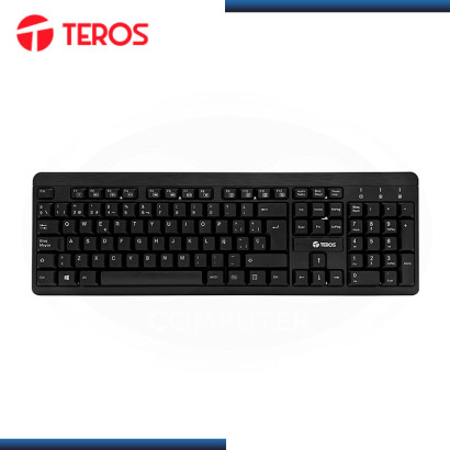 KIT TEROS TE-4061N BLACK WIRELESS TECLADO MULTIMEDIA + MOUSE OPTICO