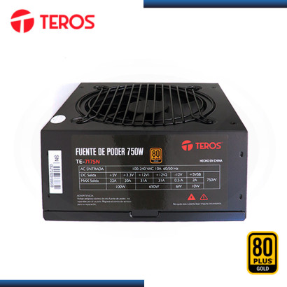FUENTE TEROS TE-7175 750W BLACK 80 PLUS GOLD