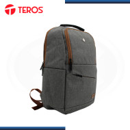 MOCHILA TEROS PARA LAPTOP GRIS MARRON TAMAÑO 15.6" (PN:TE-ACS9023)