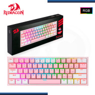TECLADO REDRAGON FIZZ PRO K616-RGB PINK WHITE INGLES MECANICO USB-C/BLUETOOTH/WIRELESS (PN:K616-RGB-PW)