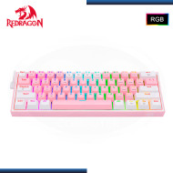 TECLADO REDRAGON FIZZ PRO K616-RGB PINK WHITE INGLES MECANICO USB-C/BLUETOOTH/WIRELESS (PN:K616-RGB-PW)
