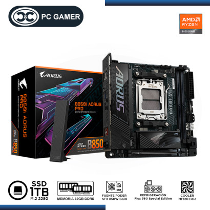 PC SNEAKER : AORUS B850I PRO/AMD RYZEN 5 8600G/32GB DDR5/SSD 1TB/ SIN SISTEMA "OBSEQUIO MONITOR CM GA27FC" (Ct.0-143999)