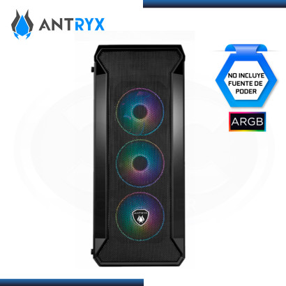 CASE ANTRYX FX SENTRY SE ARGB SIN FUENTE VIDRIO TEMPLADO USB 3.0/USB 2.0 (PN:AC-FX260SEK-T3DR)