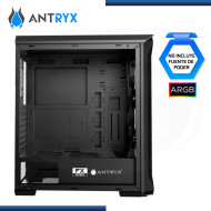 CASE ANTRYX FX SENTRY SE ARGB SIN FUENTE VIDRIO TEMPLADO USB 3.0/USB 2.0 (PN:AC-FX260SEK-T3DR)