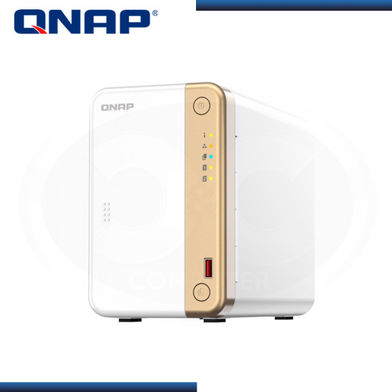 ALMACENAMIENTO NAS QNAP TS-262-4G CELERON N4505 2 BAHÍAS/MEMORIA 4GB RAM (NO AMPLIABLE)