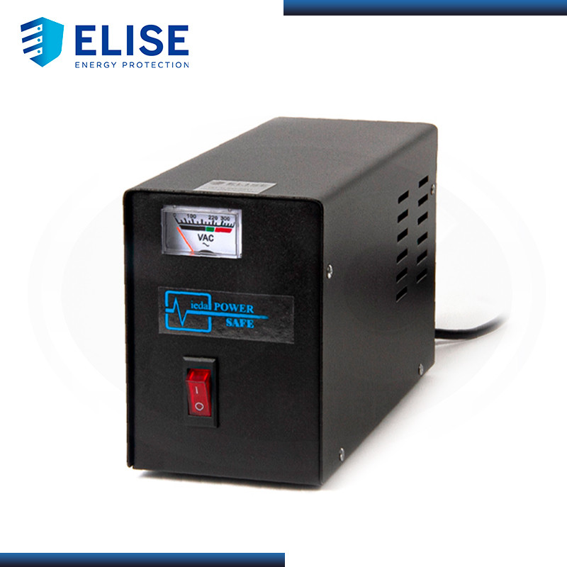 ESTABILIZADOR ELISE IEDA POWER SAFE LCR10-4.5% SOLIDO 1KVA 4 TOMAS A 220VAC