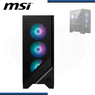 CASE MSI MAG FORGE 321R AIRFLOW ARGB BLACK SIN FUENTE VIDRIO TEMPLADO USB 3.2 (PN:306-7G23R22-HH9)