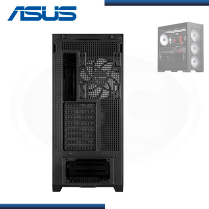 CASE ASUS TUF GAMING GT302 ARGB BLACK SIN FUENTE VIDRIO TEMPLADO USB 3.2 (PN:90DC00I0-B18000)