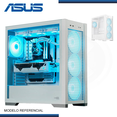 CASE ASUS TUF GAMING GT302 ARGB WHITE SIN FUENTE VIDRIO TEMPLADO USB 3.2 (PN:90DC00I3-B18000)