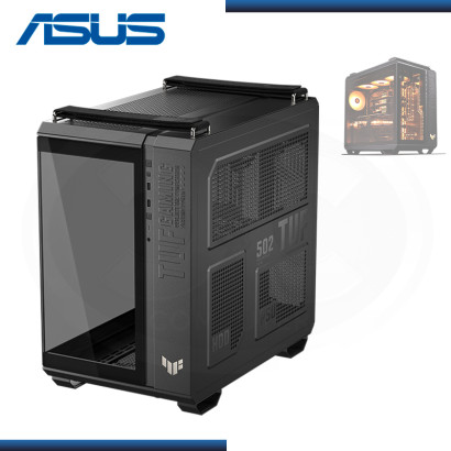 CASE ASUS TUF GAMING GT502 HORIZON BLACK SIN FUENTE VIDRIO TEMPLADO USB 3.2 (PN:90DC0090-B08020)
