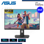 MONITOR LED 24.5" ASUS ROG STRIX  XG259CS BLACK 1920x1080 HDMI DP 1MS/180Hz/AMD RADEON FREESYNC (PN:90LM0AM0-B013B0)
