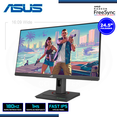 MONITOR LED 24.5" ASUS ROG STRIX  XG259CS BLACK 1920x1080 HDMI DP 1MS/180Hz/AMD RADEON FREESYNC (PN:90LM0AM0-B013B0)