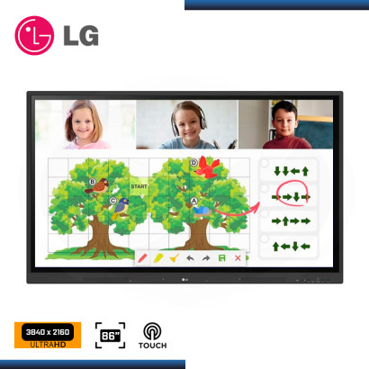 PANTALLA DIGITAL INTERACTIVA TOUCH LG 86" 86TR3DK-B IPS MULTITACTIL 4K 3840x2160