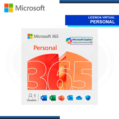 MICROSOFT 365 PERSONAL ESD LICENCIA VIRTUAL ESPAÑOL 12 MESES 1 PC & MAC (PN:QQ2-00008)