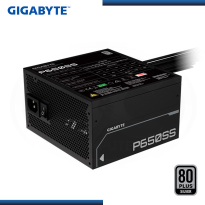 FUENTE GIGABYTE P650SS 650W BLACK 80 PLUS SILVER (PN:GP-P650SS)