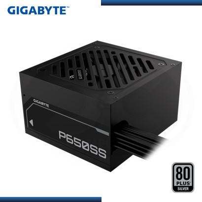 FUENTE GIGABYTE P650SS 650W BLACK 80 PLUS SILVER (PN:GP-P650SS)