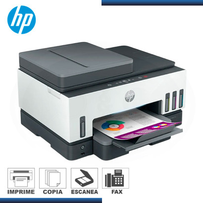 IMPRESORA HP SMART TANK 790 MULTIFUNCIONAL WIFI/USB/ETHERNET CON SISTEMA CONTINUO (PN:4WF66A AKY)