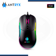 MOUSE ANTRYX M660 RGB BLACK 7,200 DPI CONEXIÓN WIRED USB (PN:AGM-M660KK)