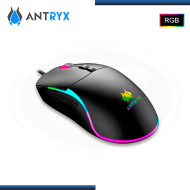 MOUSE ANTRYX M660 RGB BLACK 7,200 DPI CONEXIÓN WIRED USB (PN:AGM-M660KK)