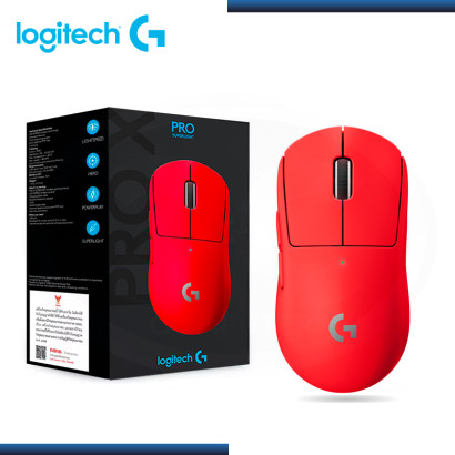 MOUSE LOGITECH G PRO X SUPERLIGHT WIRELESS LIGHTSPEED HERO RED (PN:910-006783)