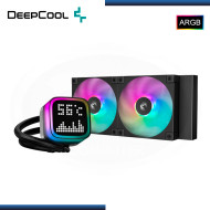 DEEPCOOL LP240 ARGB BLACK CON PANTALLA LCD REFRIGERACION LIQUIDO AMD/INTEL (PN:R-LP240-BKMSNC-G-1)