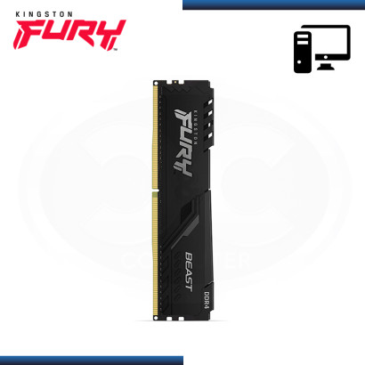 MEMORIA 8GB DDR4 KINGSTON FURY BEAST BLACK BUS 3200MHZ (PN:KF432C16BB/8)