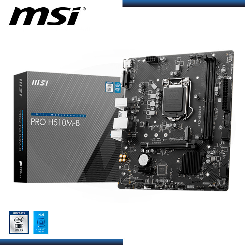 PLACA MSI PRO H510M-B DDR4 LGA 1200 (PN:911-7E05-006)