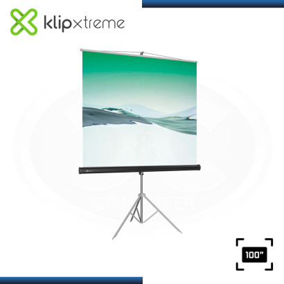 ECRAN KLIP XTREME KPS-103 PANTALLA 100" (2.00mm x 1.50mm) CON TRIPODE RETRACTIL