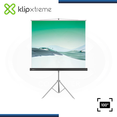 ECRAN KLIP XTREME KPS-103 PANTALLA 100" (2.00mm x 1.50mm) CON TRIPODE RETRACTIL