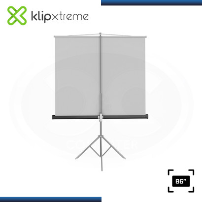 ECRAN KLIP XTREME KPS-102B PANTALLA 86" (1.72mm x 1.30mm) CON TRIPODE RETRACTIL