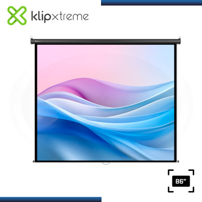 ECRAN KLIP XTREME KPS-501 PANTALLA 86" (1.72mm x 1.30mm) DE PARED MOTORIZADA CON CONTROL REMOTO