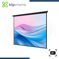 ECRAN KLIP XTREME KPS-501 PANTALLA 86" (1.72mm x 1.30mm) DE PARED MOTORIZADA CON CONTROL REMOTO