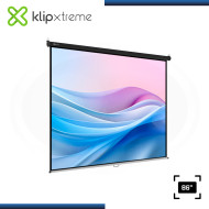 ECRAN KLIP XTREME KPS-501 PANTALLA 86" (1.72mm x 1.30mm) DE PARED MOTORIZADA CON CONTROL REMOTO