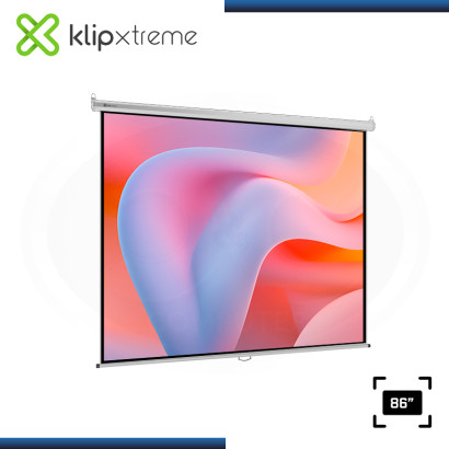 ECRAN KLIP XTREME KPS-302 WHITE PANTALLA 86" DE PARED (1.72mm x 1.30mm)