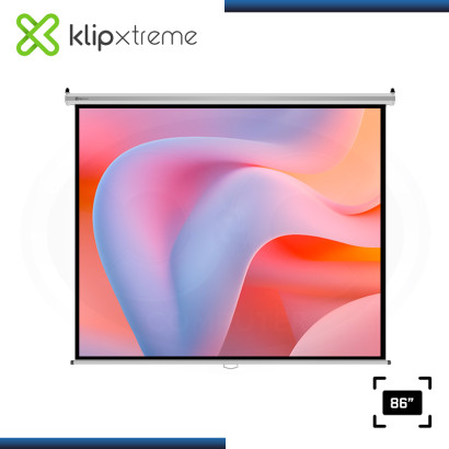 ECRAN KLIP XTREME KPS-302 WHITE PANTALLA 86" DE PARED (1.72mm x 1.30mm)