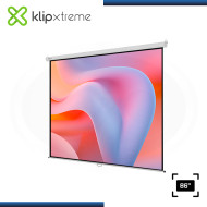 ECRAN KLIP XTREME KPS-302 WHITE PANTALLA 86" DE PARED (1.72mm x 1.30mm)