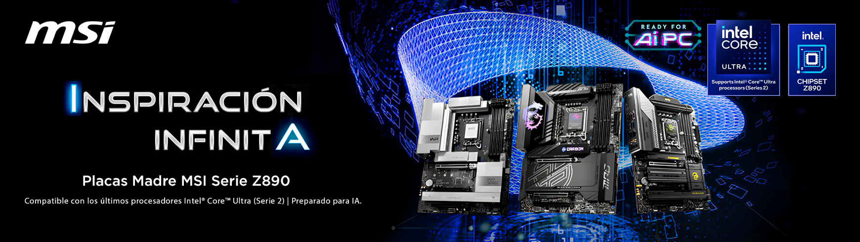 BANNER MSI SERIE Z890 15TH GENERACION C&C COMPUTER